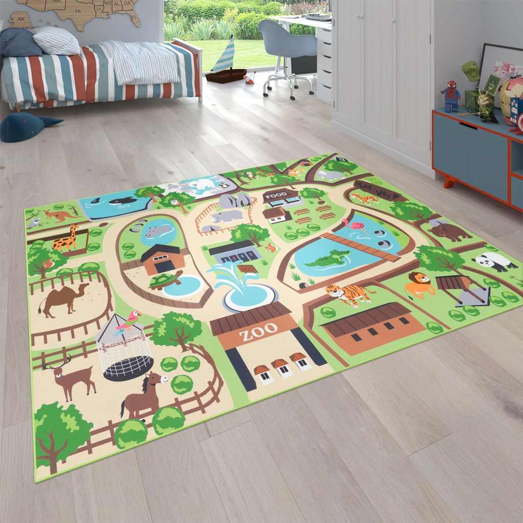 Paco Home Kinderteppich Teppich Rund Kinderzimmer Produktbild 