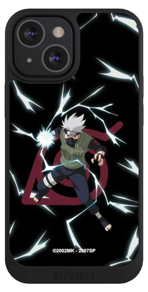 NIVOCASE Handyhülle für Apple iPhone 13 Mini Hülle NIVOpure Case Schwarz Naruto Shippuden Offizielles Lizenzprodukt Kakashi