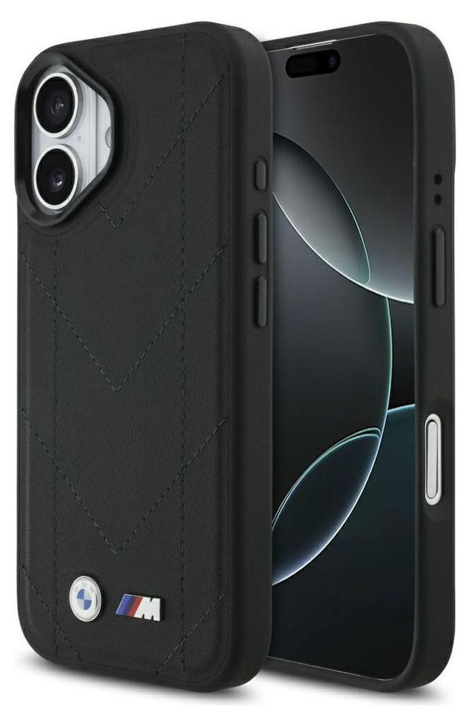 Hülle BMW M Quilted Logo MagSafe für  iPhone 17 Schwarz Produktbild 