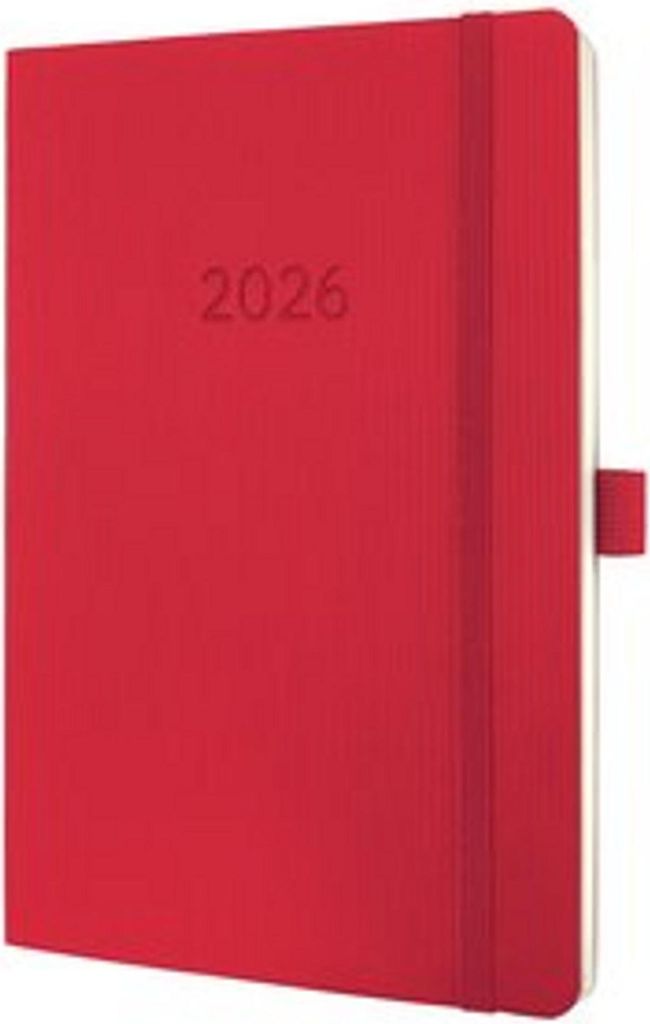 sigel Buchkalender Conceptum 2026 ca. DIN A5 rot