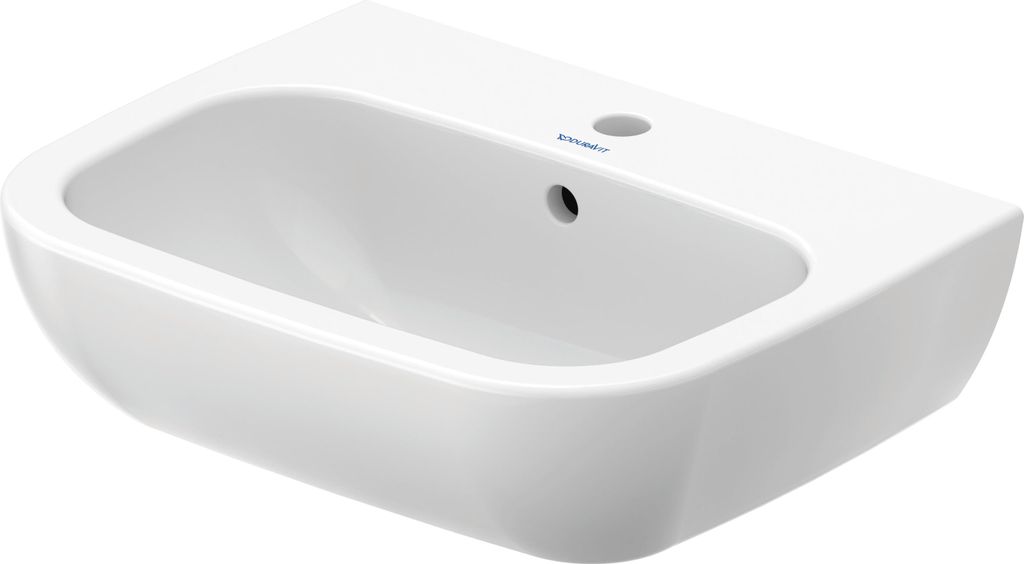 DURAVIT D-Code Waschtisch, ohne Spezialglasur, Hahnloch: Produktbild 