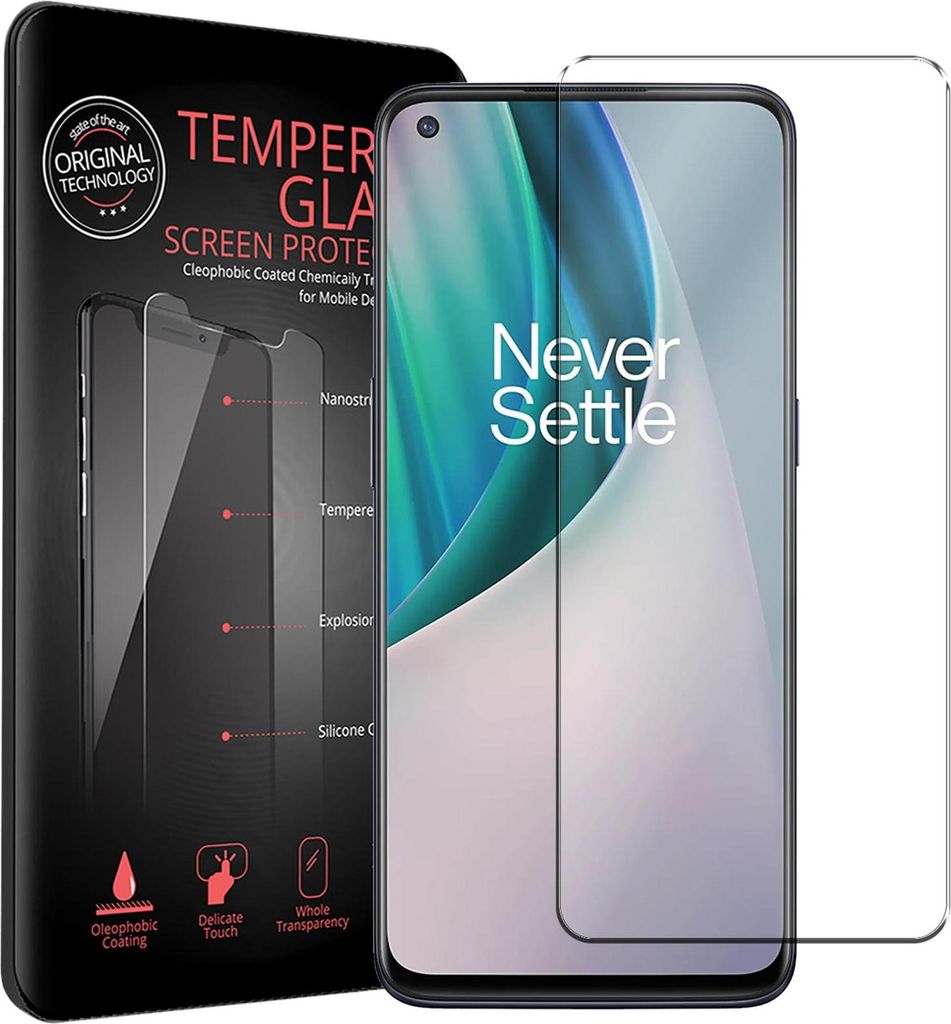 2x Schutzfolie für OnePlus N10 5G Handyfolie Panzer Schutz Glas Folie Displayschutz