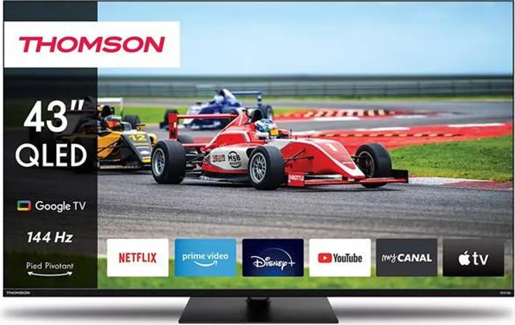Thomson TV QLED 4K 43QG7C14 - Smart TV 43 pouces Android TV HDR10
