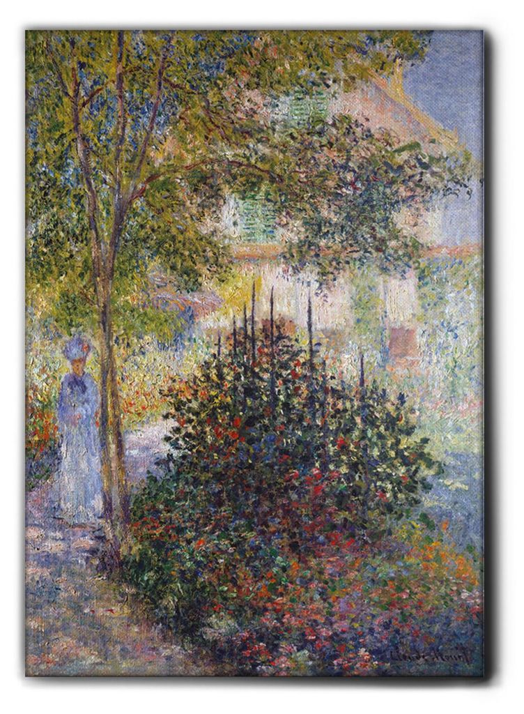 Giallobus - Camille Monet im Garten von Argenteuil - Claude Monet - 100L x 140B cm - Bild - Premium Loom Canvas mit hoher Dicke