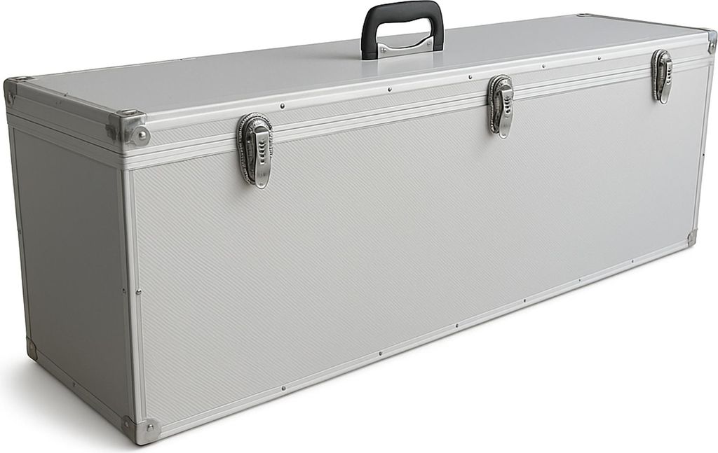 ECI Koffer (LBH) 110x25x35cm Silber Deckel abnehmbar Produktbild 