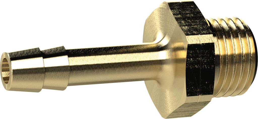 Riegler Einschraubschlauchtülle, G 1/4 links, für Schl. LW 6 mm, SW17, MS