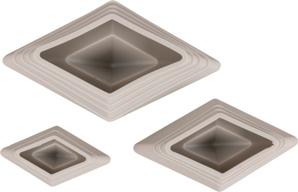 Rayher Silikon Gießformen Set Origami Boote, 3tlg., 8x4x2,9cm/12x6x4,3cm/16x8x5,6cm