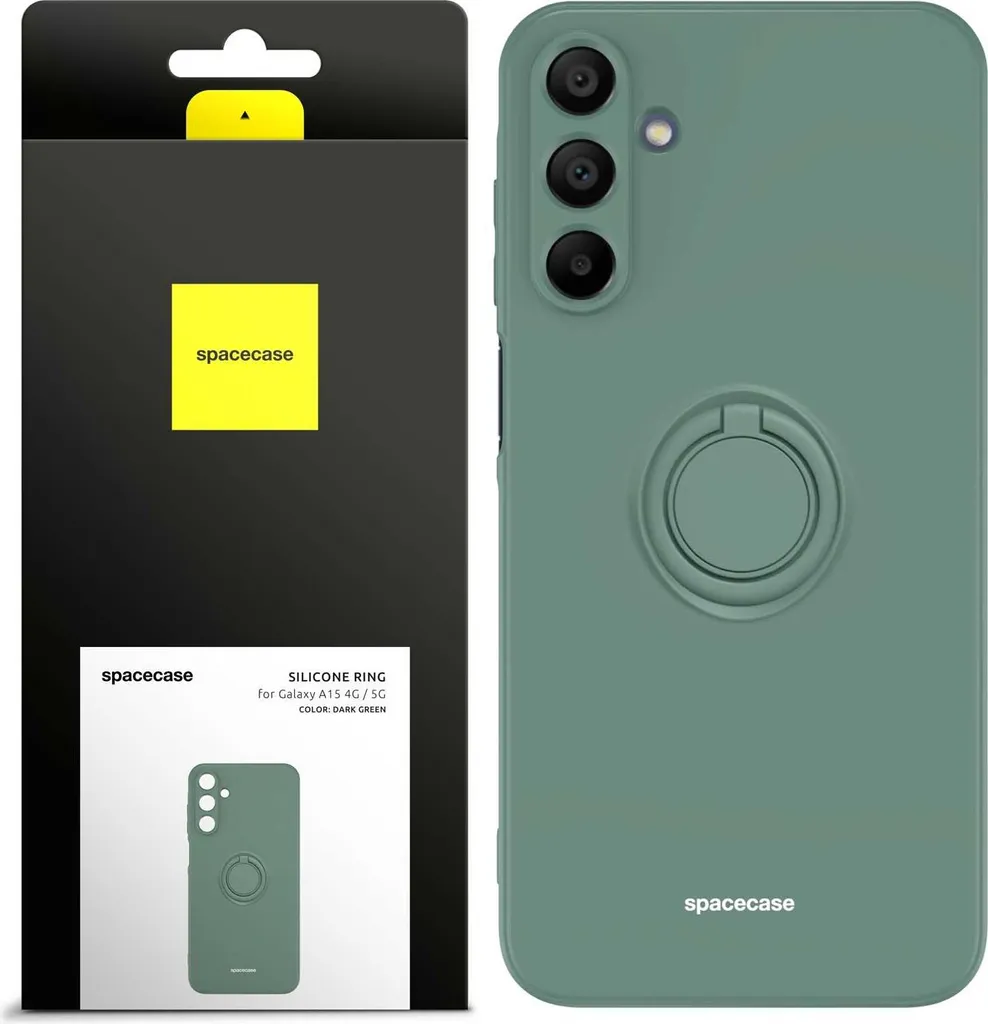 Cover Silicone Verde Samsung A15 SPACECASE Sicura per Famiglia