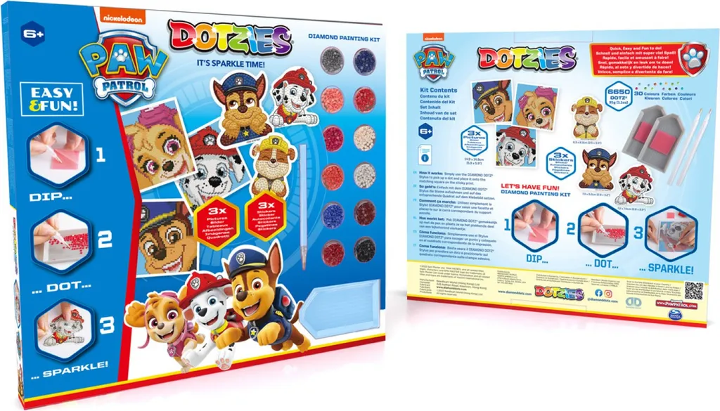 Activité Calme Enfant Pat' Patrouille - Kit Dotzies pour Mercredi après-midi