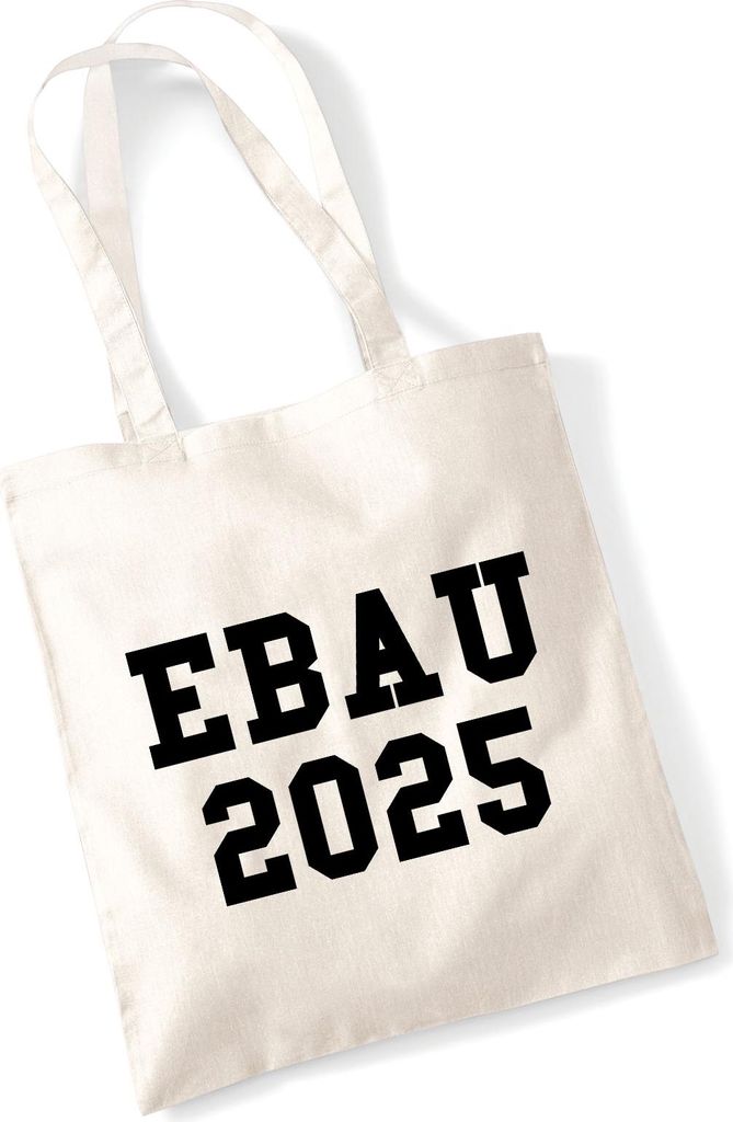 Huuraa Jutebeutel EBAU 2025 Abschluss Spanien 10 Liter Natural Baumwolle Tasche Geschenkidee