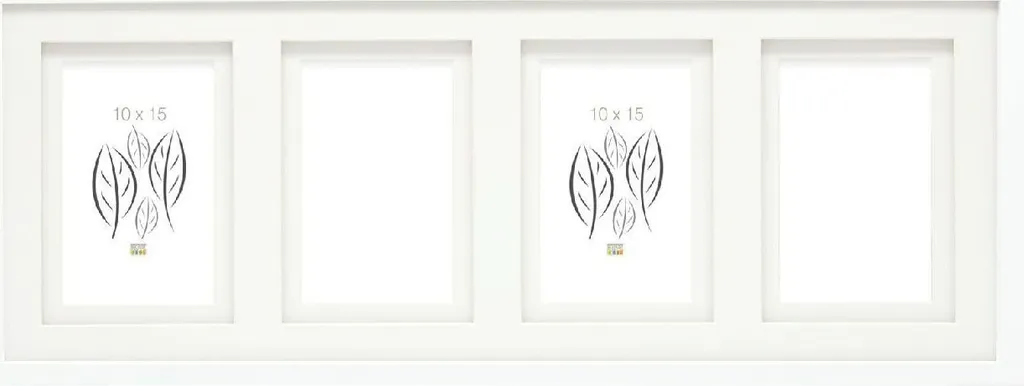 Deknudt S65KK1: Crea la Tua Storia in 4 Foto 10x15 Cornice Bianca