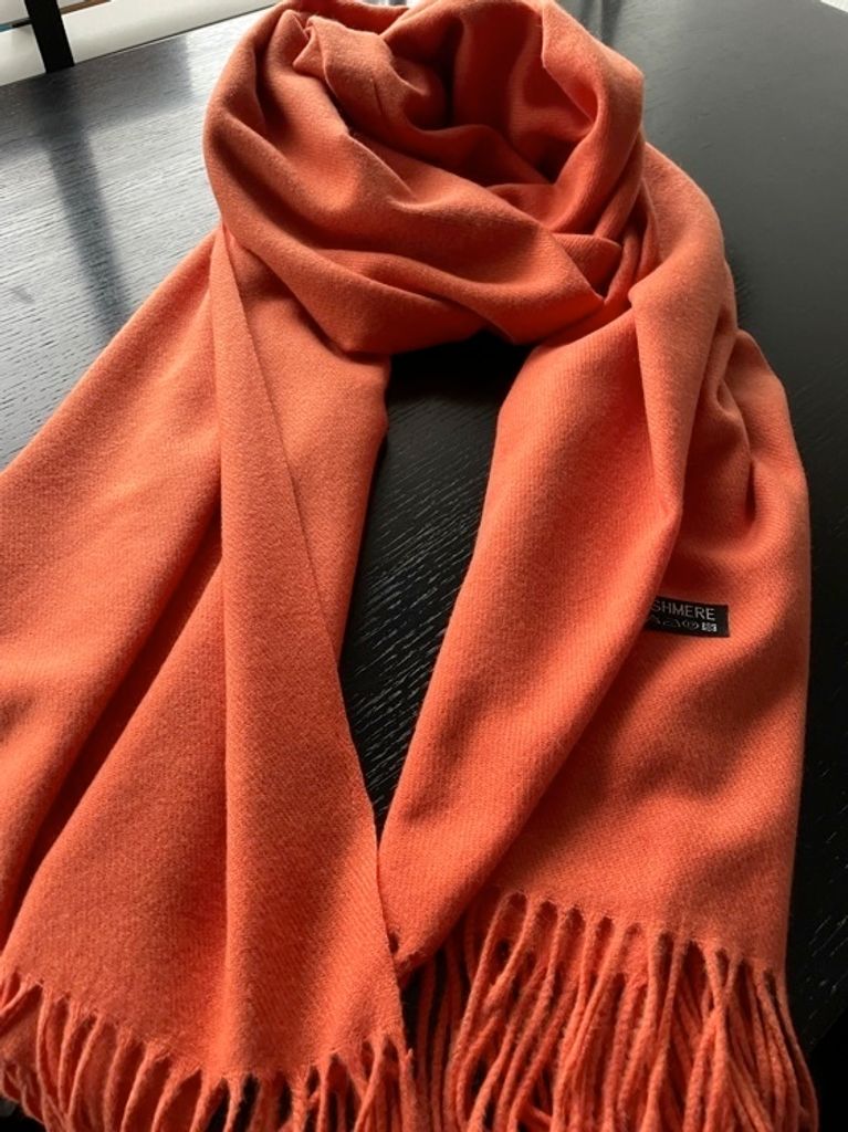 STYLE-Kick in ORANGE - CASHMERE SCHAL für Fashionitas & Fashionitos 70 x 180 cm