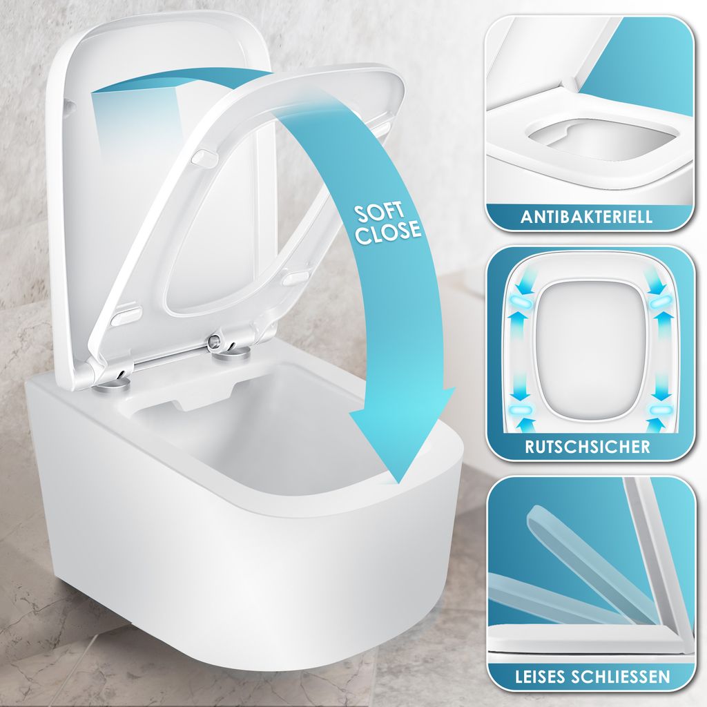KESSER® WC Sitz mit Absenkautomatik Toilettendeckel Produktbild 3