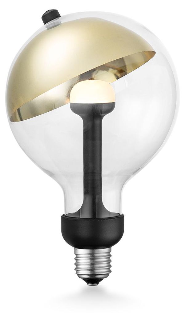 Home Sweet Home dimmbare LED-Lampe Sphere gold G120 E27 5W 400Lm