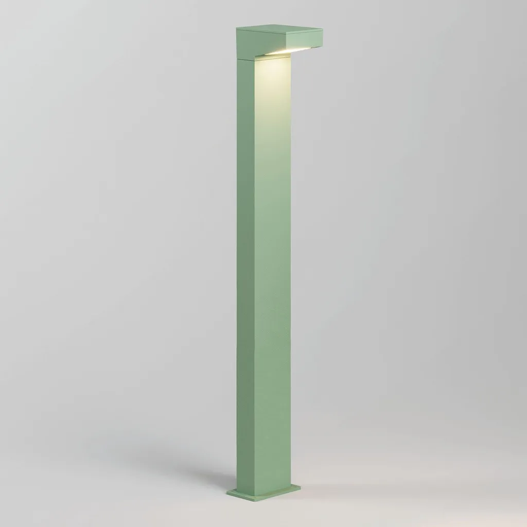 Borne Lumineuse Asymétrique Forward 90cm Aluminium Sauge LED 13W IP65