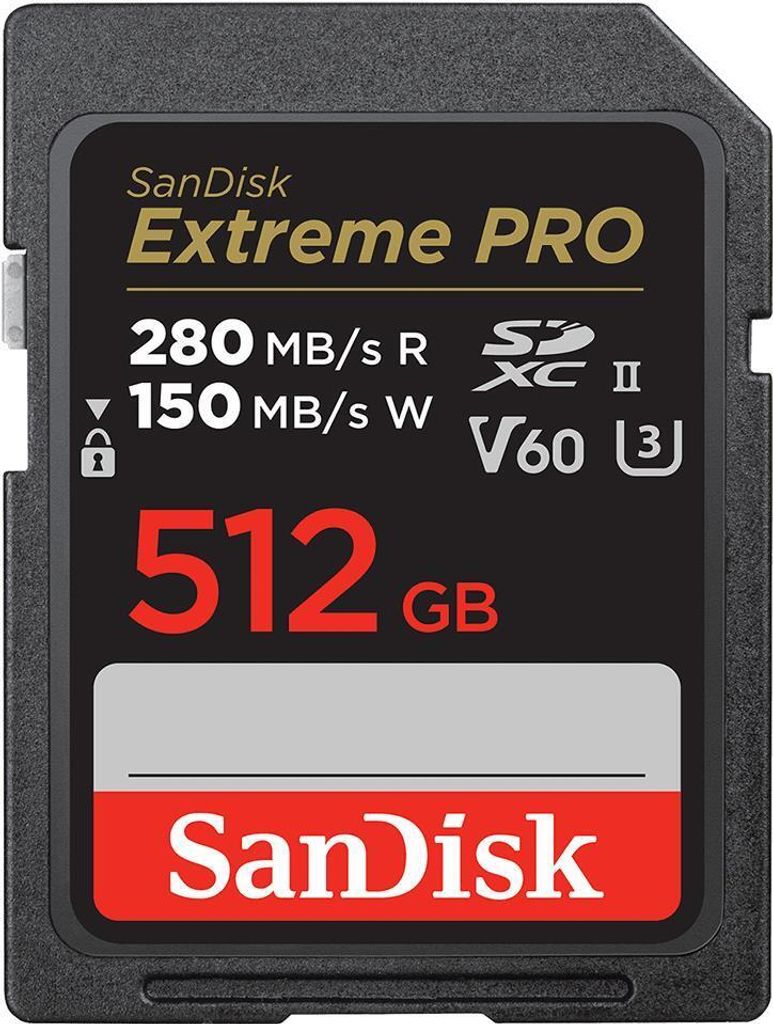 Sandisk Sdxc Uhs-ii Clase 10 512gb Sd-karte One Size