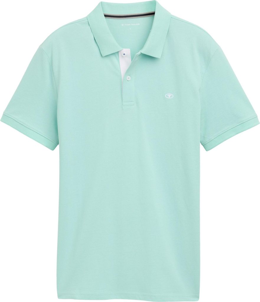 TOM TAILOR Polo Shirt mit Logostickerei BASIC POLO WITH CONTRAST Größe: 3XL