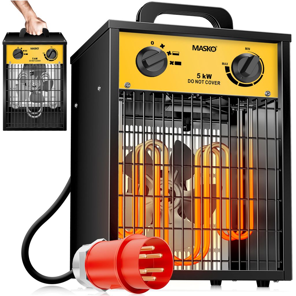 MASKO® Elektroheizer Heizlüfter Bauheizer mit integriertem Produktbild 