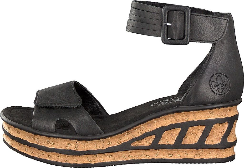 Rieker Damen Keilsandalette schwarz Produktbild 50