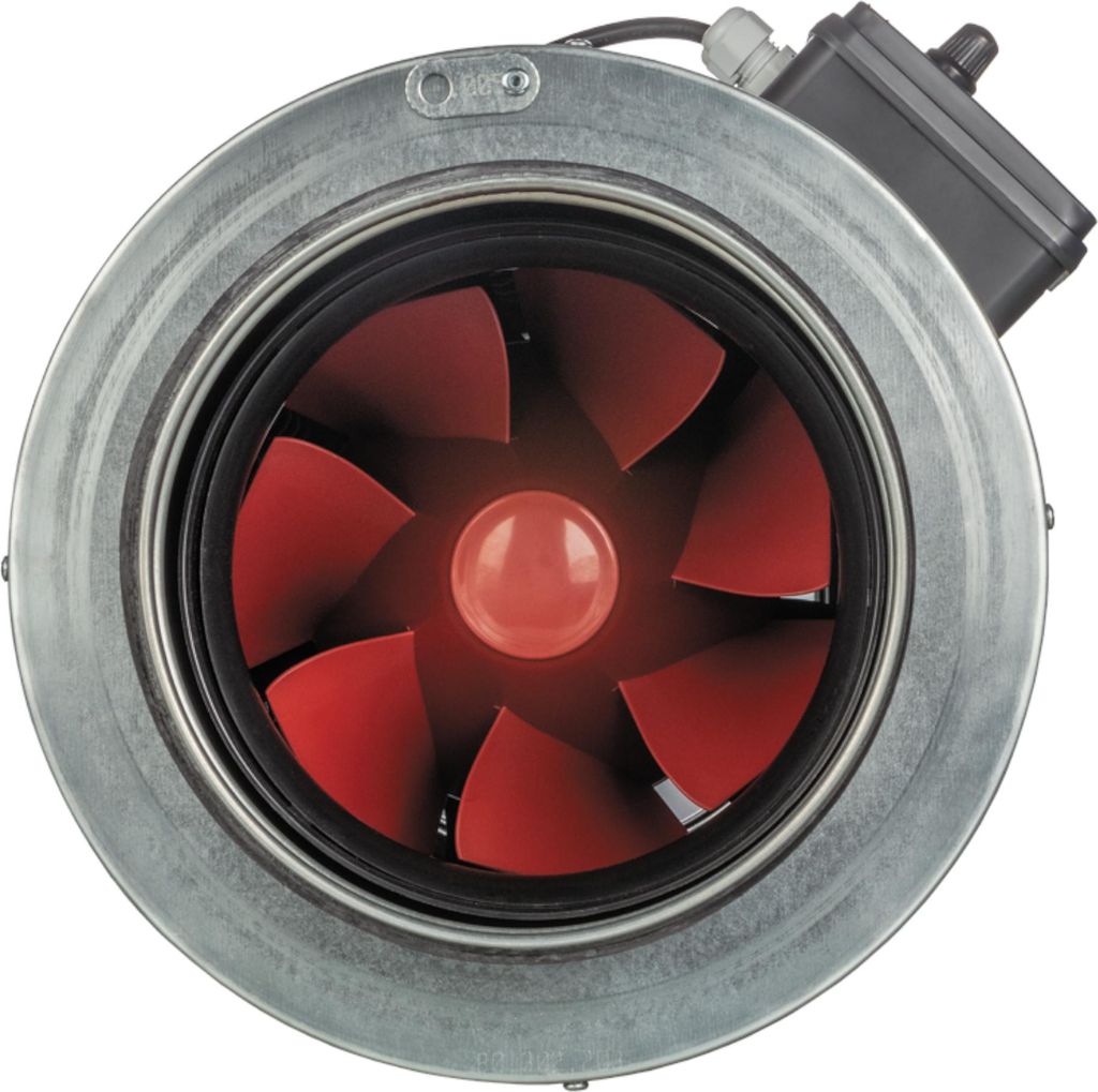 Schallisolierter Rohrventilator mit Nachlauf Boost-I 200 T