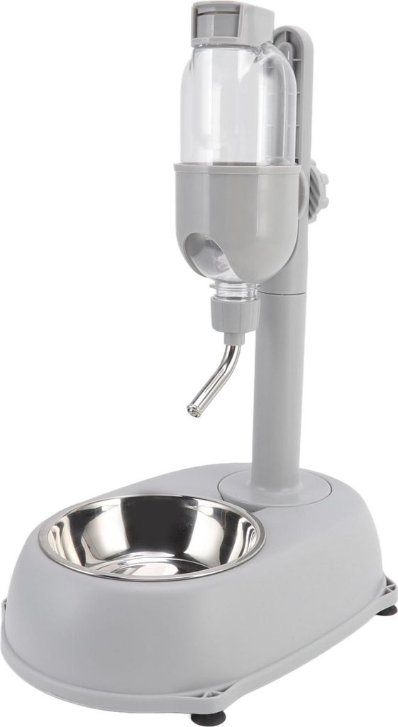 Haustier-Trinknapf, 500ml, Höhenverstellbar, Zerlegbar, Für Hunde, Katzen, Erhöht, Automatisch
