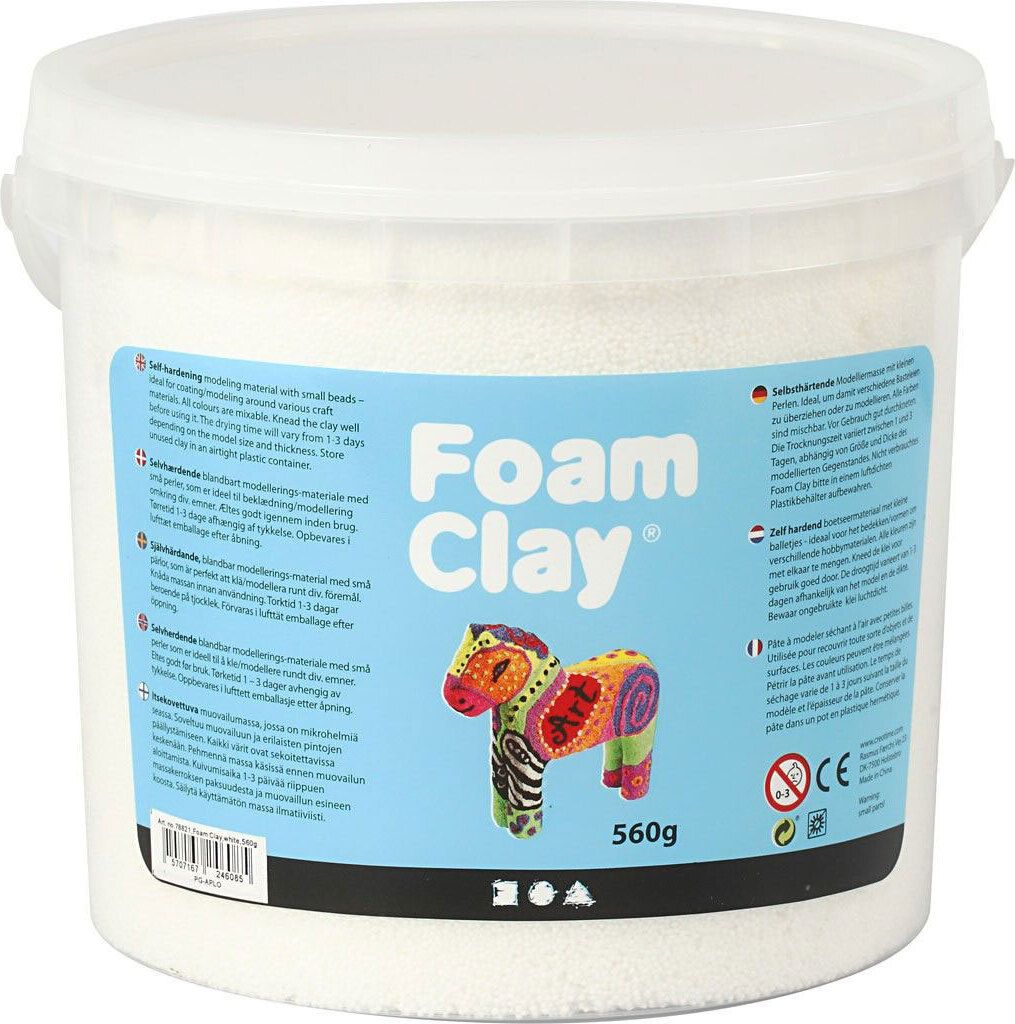 Argile mousse - Wit, 560gr. Image du produit 