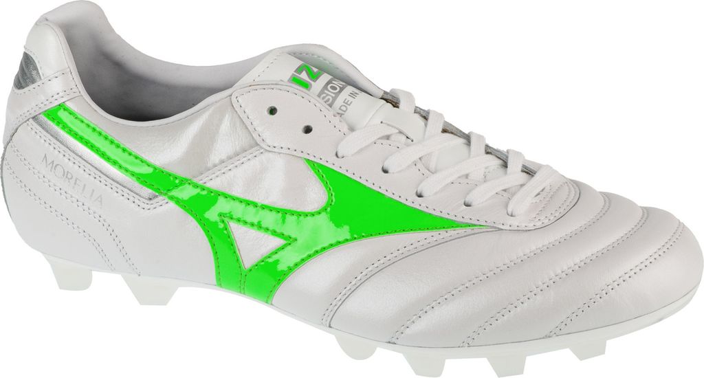 Mizuno Morelia II Japan FG P1GA250137, Fußballschuhe, Unisex, Weiß, Größe: 42,5