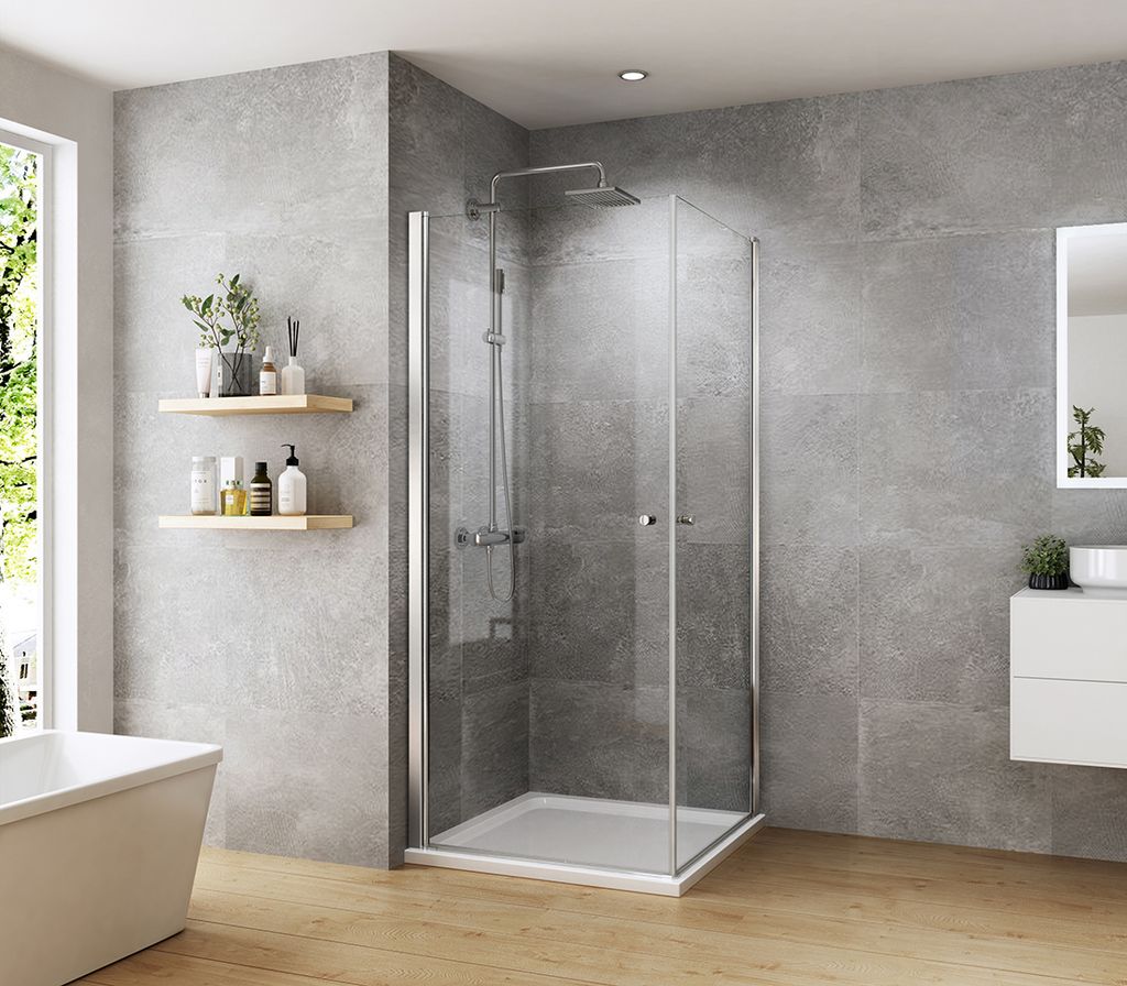 Heilmetz Cabine de douche 80x80x185cm Porte battante Cabine Image du produit 
