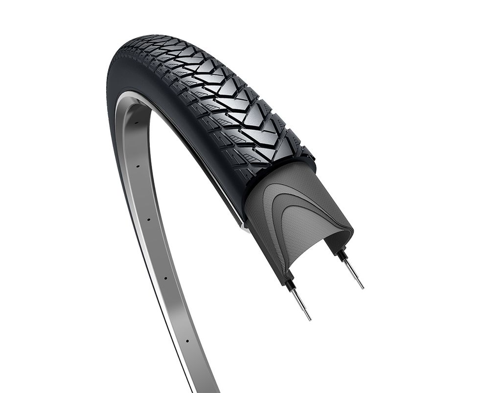 Edge Tire Traveller Basic 28 x 1,40 37-622 mm - schwarz mit Reflexion
