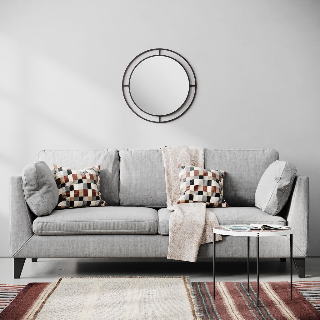DECORTIE Bubble Spiegel - Schwarz 57 x 2 x 57 cm