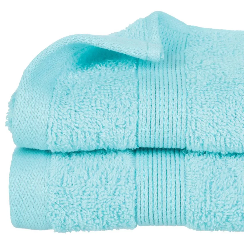Asciugamano 30x50 Atmosphera Essentiel Blu Acqua - Spugna Premium - 3
