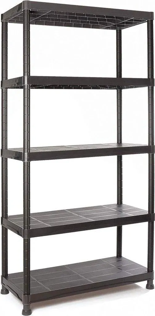 Étagère range-bûches design en métal noir 180 cm pour bois de cheminée