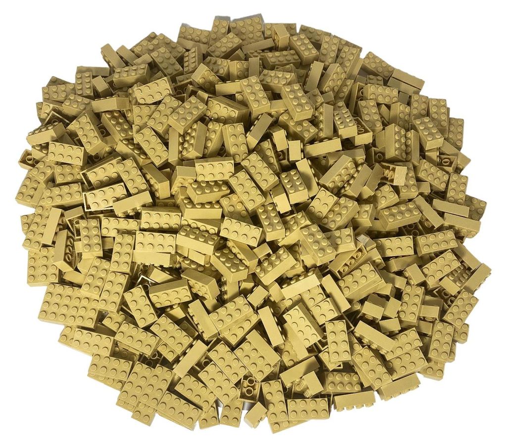 LEGO® 2x4 Steine Bausteine Hellbeige - 3001 NEU! Menge 100x Produktbild 