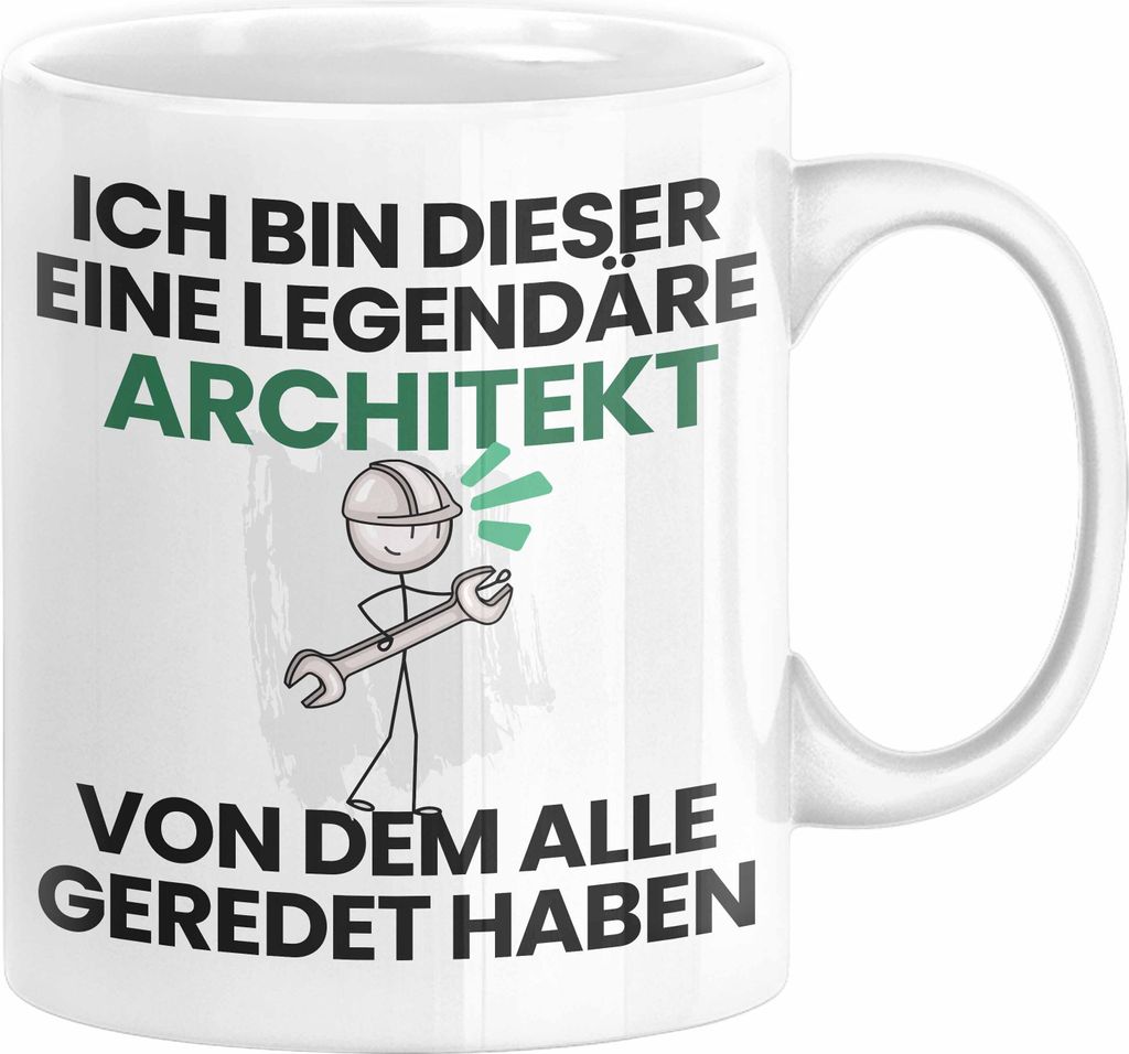 Architekt Geschenk Tasse Lustige Geschenkidee Geburtstag für Architekt Ich Bin Dieser Legendäre Architekt Von Dem Alle Geredet Haben Kaffee-Beche...