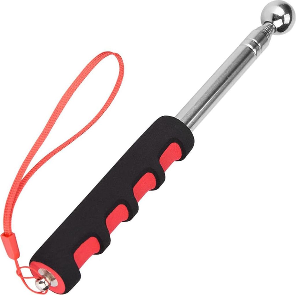 Klappstock Trommelhammer Teleskop Trommelhammerstock Selbstverteidigung Trekkingstock Einziehbarer Hammer Guide Demonstrationswerkzeug