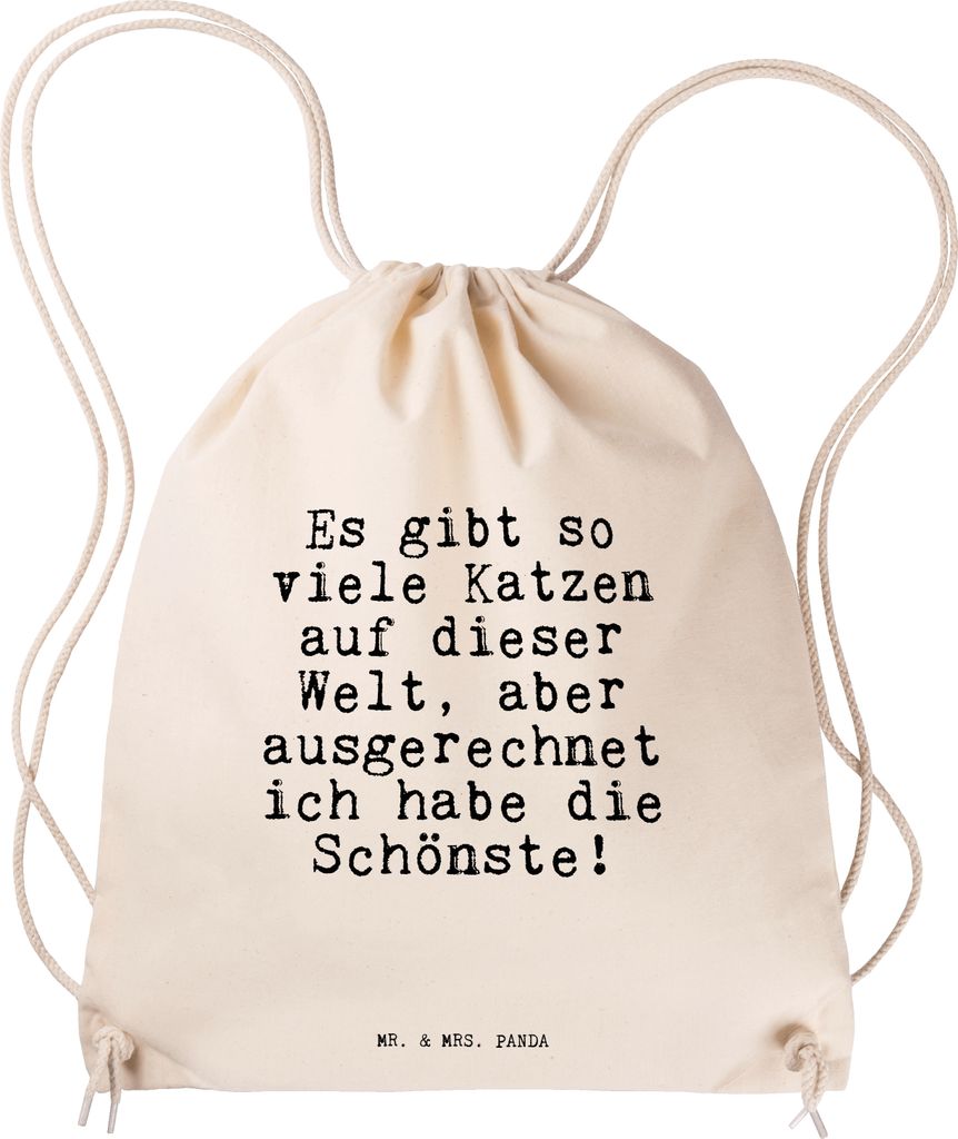 Mr. & Mrs. Panda Turnbeutel Es gibt so viele... - Transparent - Geschenk, Katze, Kleiner Rucksack, gym tasche, sporttasche klein, gymnastiktasche, ...