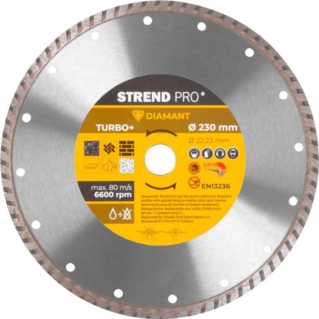 Disco Strend Pro 521C, 230 mm, diamantato, Turbo +