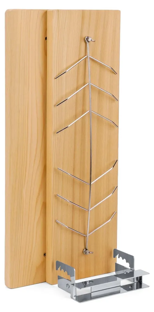 Kit cuisson saumon à la flamme pour foyer extérieur et brasero, inox