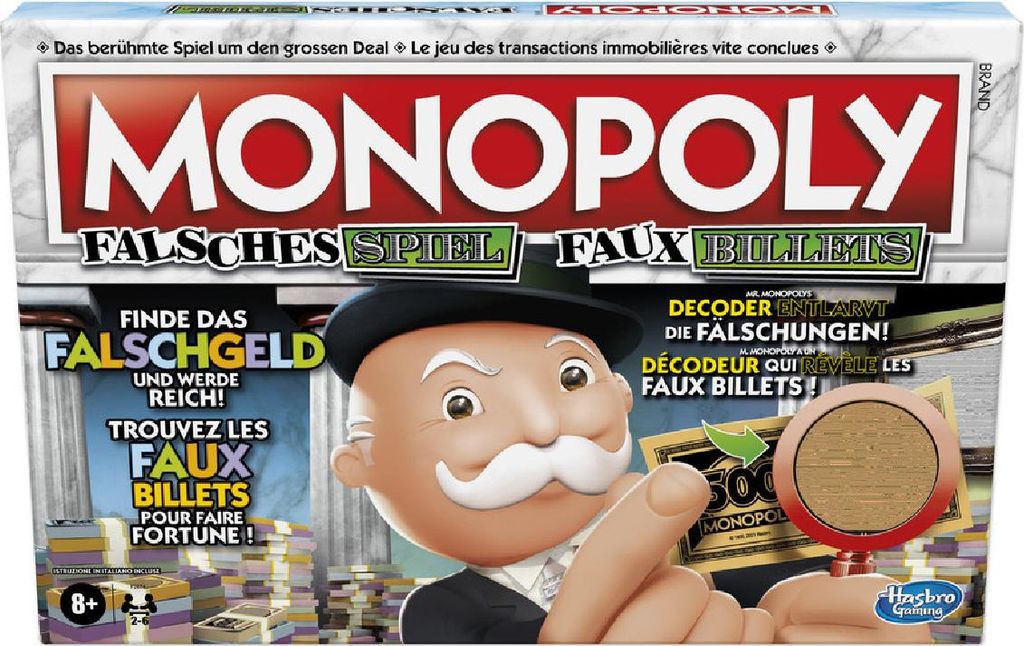 Hasbro - Brettspiel - Monopoly Falsches Spiel Produktbild 