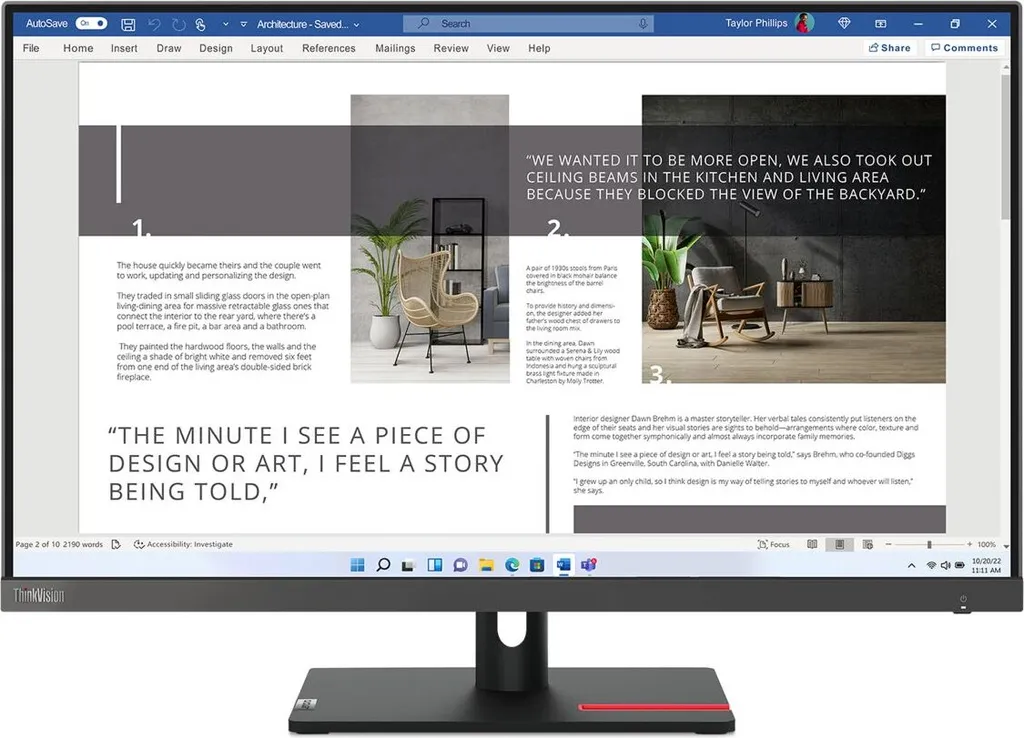 Écran Lenovo ThinkVision S27i-30 27" IPS : Fini la Fatigue Visuelle