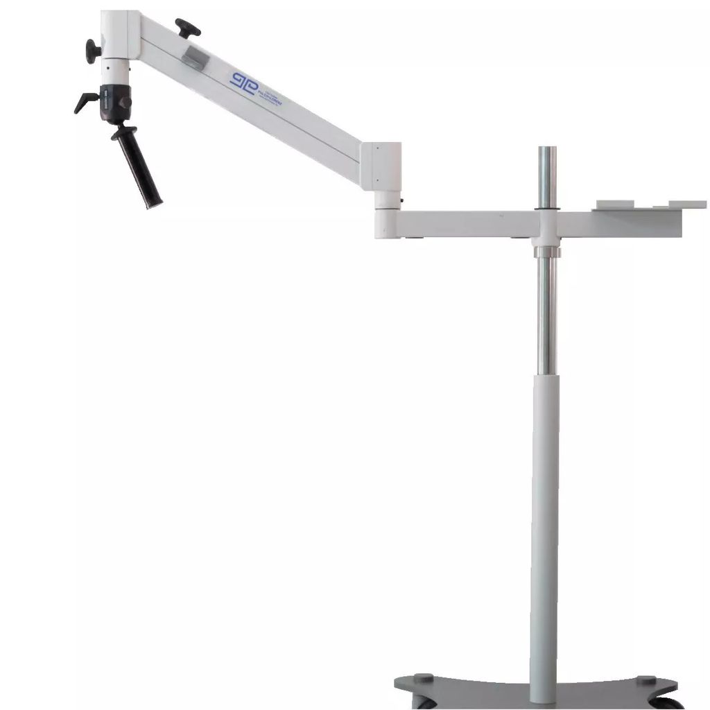 Mikroskop-Stativ »Flexi Bodenstativ« mit Rollen, Kugelkopf und Säule für Mikroskoptriebe