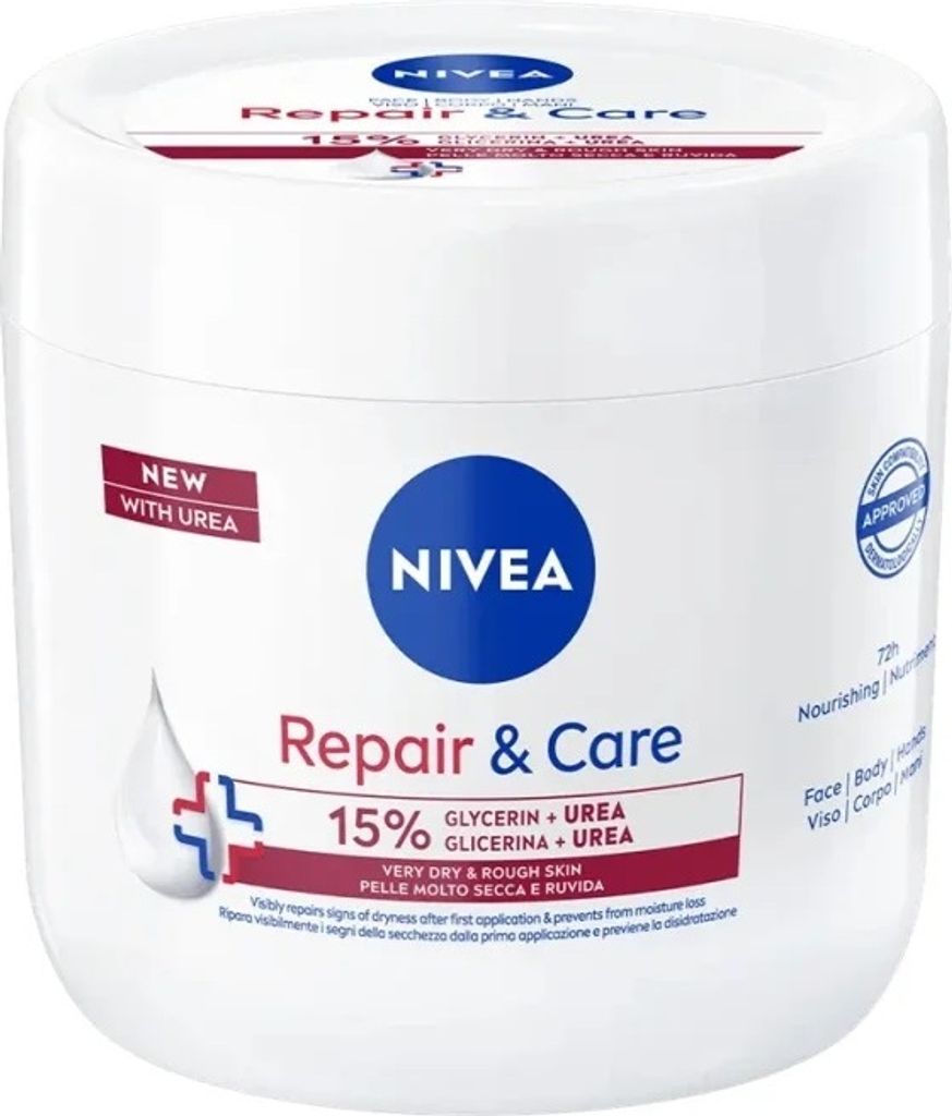 Nivea Repair & Care Krem nawilajco-regenerujcy z mocznikiem, 400 ml