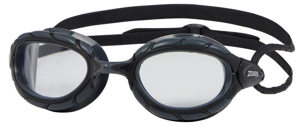 Zoggs Schwimmbrille Predator, Glastönung:transparent, Farbe:schwarz