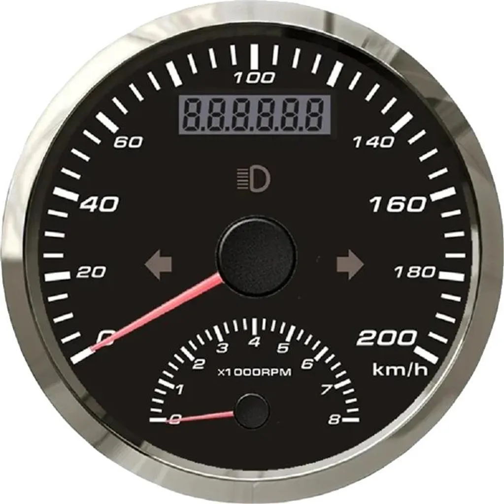 Indicateur de Vitesse GPS pour Bateau et Yacht 0-200 km/h Robuste