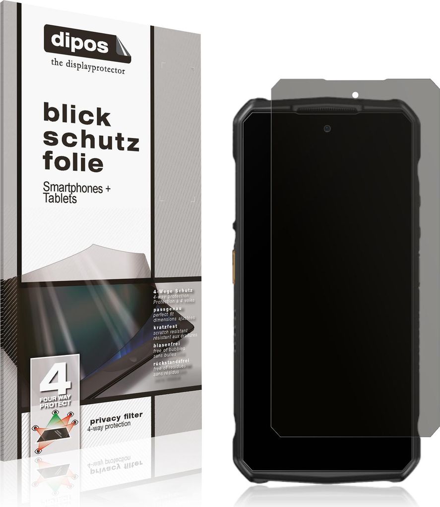 Blickschutzfolie für Ulefone Armor 29 Ultra matt Schutzfolie Folie Display Schutz dipos