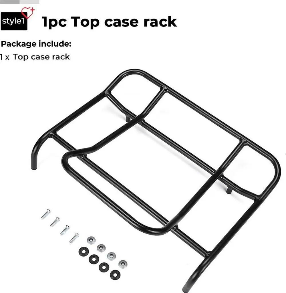 Support de Top Case Haute Résistance - Acier Durable et Fixation Facile