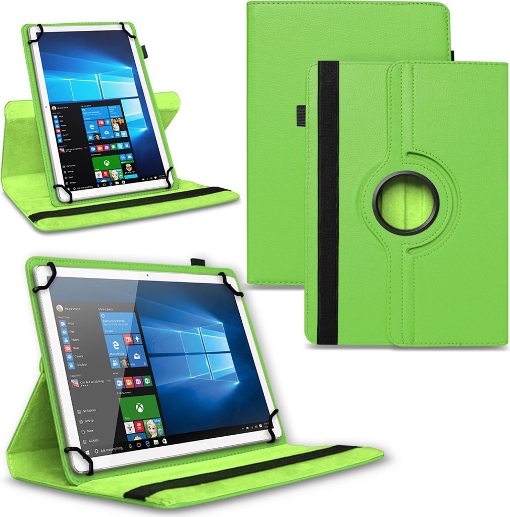 Tablet Tasche für Amazon Fire HD 10 / Plus Hülle Schutzhülle Case 360° DrehbarFarben:Grün