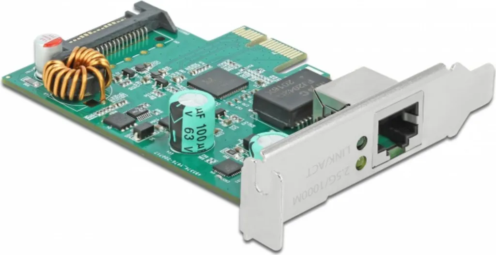 Delock Carte PCI Express RTL8125 vers RJ45 Ethernet 2,5 Gigabit LAN