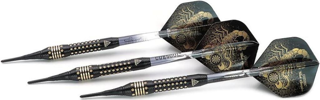 CUESOUL Freccette Black Scorpion Punta Morbida - Set Deluxe 16g Con Custodia Di Lusso - Foto 6
