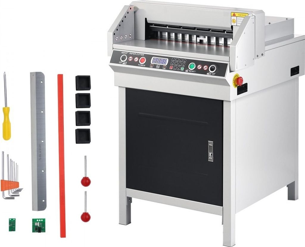 Papierschneider 45 cm - Hochleistungs Schneidemaschine für das Büro - Elektrischer Papierschneider - Präziser Schnitt - Ideal für Bürobedarf